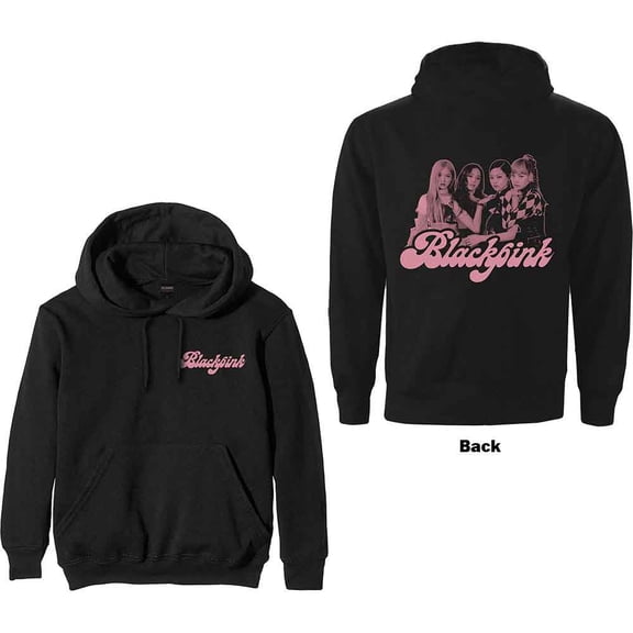 BlackPink Unisex Pullover Hoodie: Photo Back (Back Print) (Large)