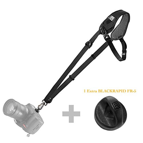 BlackRapid Breathe Curve Camera Strap with 2 FR-5 Fastener (481005)