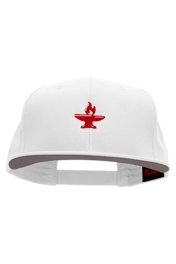 BlackSmith Embroidered Prostyle Snapback - White OSFM