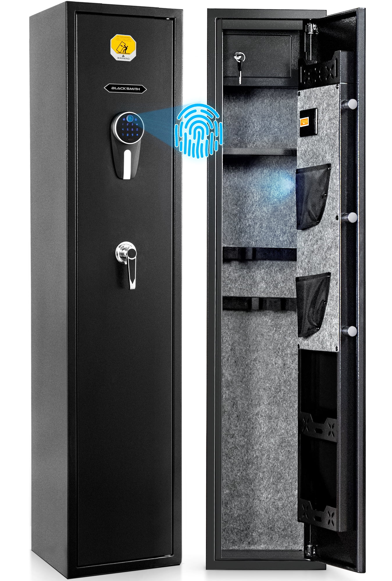 BlackSmith Large Gun Fingerprint Biometric Gun Safe for Home