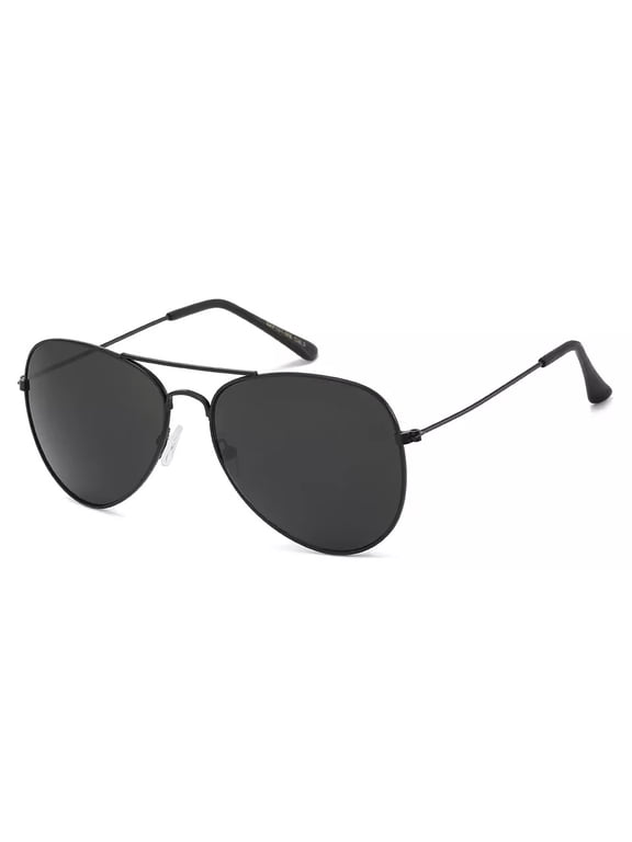 BlackTinted Aviator Sunglasses for Men Women Vintage Sports Metal Gradient