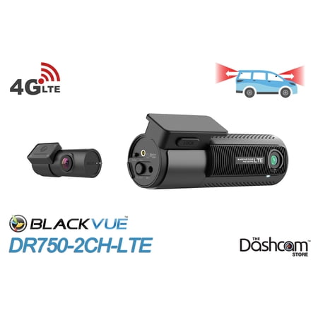 BlackVue DR750-2CH-LTE Dual Lens Dash Cam with 4G-LTE and 256GB Memory Car