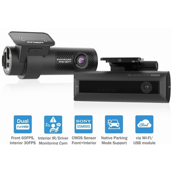 BlackVue DR750X-2CH DMS Plus Full HD Cloud Wi-Fi GPS 32GB Dashcam