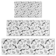 thumbnail image 1 of BlackWhite Lemon Fruit Slices White Pattern Kitchen Rugs Sets Of 3,Kitchen Runner Rugs Non Skid Washable,Decorative Kitchen Floor Mats for Kitchen,Sink,Laundry,17"x30"+ 17"x47" + 17"x59", 1 of 6