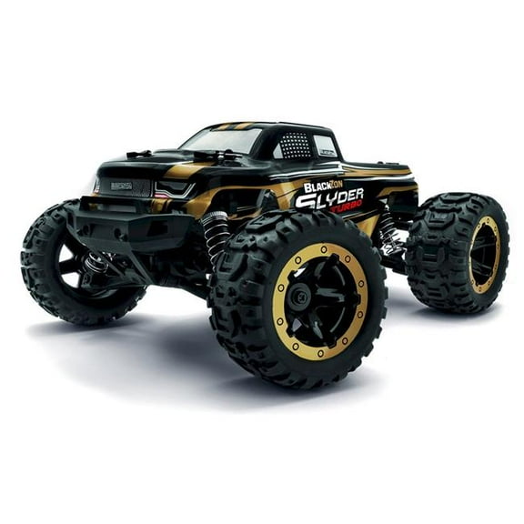 BlackZon BZN540212 Slyder MT Turbo 1- 16 Scale 4WD 2S Brushless Monster Model Truck, Gold