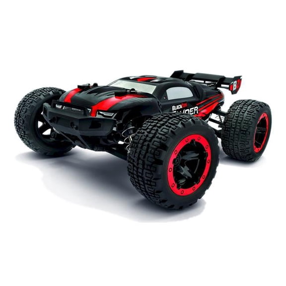 BlackZon BZN540217 Slyder ST Turbo 1- 16 Scale 4WD RTR 2S Brushless Stadium Model Truck, Red