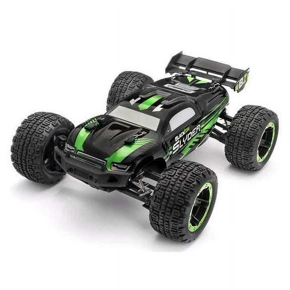 BlackZon Slyder 1/16th RTR 4WD Electric Stadium Truck, Green, LED Lights, 2.4GHz Radio, 2.64 lbs