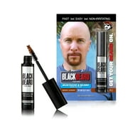Blackbeard for Men Instant Beard Color – All Day Beard, Mustache, Eyebrow, and Sideburns Color – Temporary, Hypoallergenic Beard Dye Alternative – Up to 45 applications – Brown/Auburn, 1 Pack
