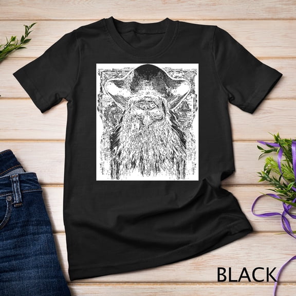 Blackbeard Pirates Captain Treasure Map Caribbean T-Shirt