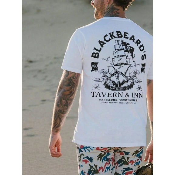 Blackbeard's Tavern & Inn Pirate Ship Graphic Tee