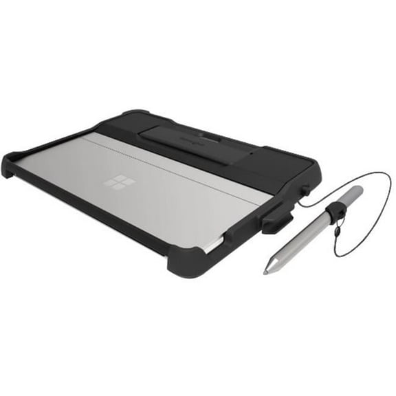 Blackbelt Rugged Case for Surface Go Tablet, Black & Silver