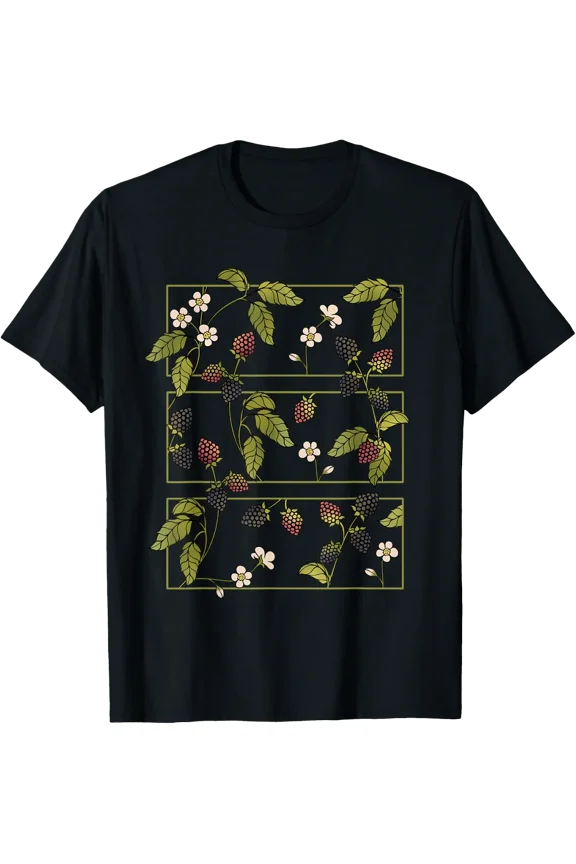 Blackberries Alt Emo Egirl Eboy Goth Cottagecore Aesthetic T-Shirt Size S-5XL