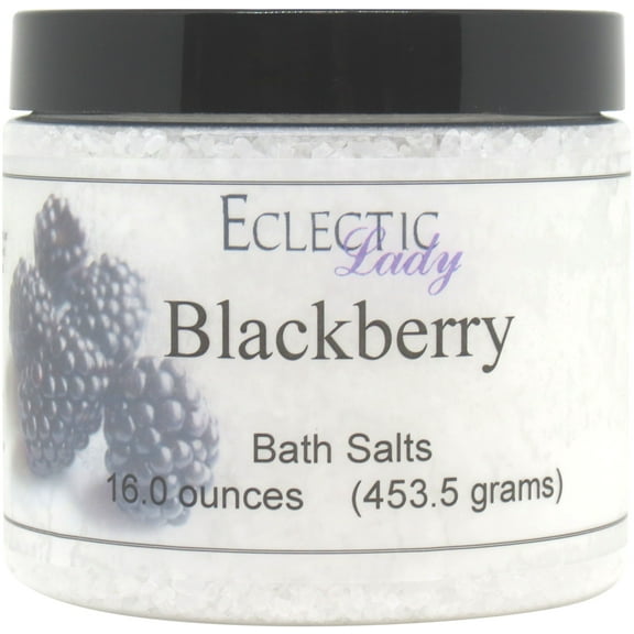 Blackberry Bath Salts by Eclectic Lady, 16 ounces