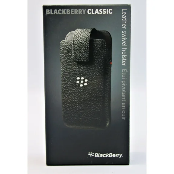 Blackberry Classic Leather Swivel Holster Phone Case Acc-60088-021 Oem