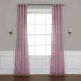 thumbnail image 1 of Blackberry Cream Grommet Solid Faux Linen Sheer Curtain (1 Panel), Blackberry Cream, 50W X 108L, 1 of 6