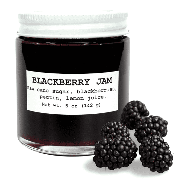Blackberry Jam, 5 oz - Craft, Gourmet, Unusual Jams & Jellies Made in West Virginia, USA