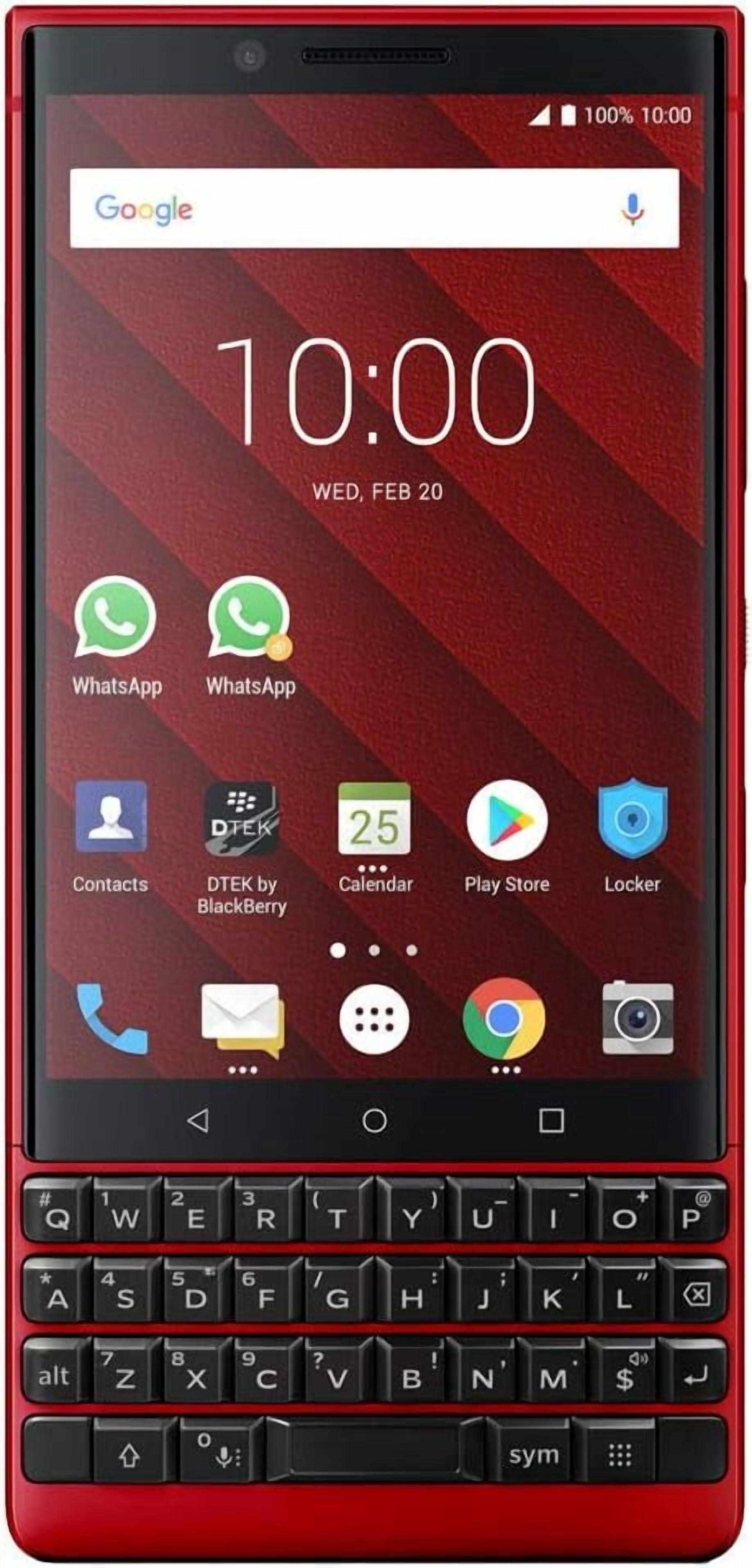 Blackberry Key2 BBF100-2 64GB+6GB 4G Unlocked Smartphone RED -New