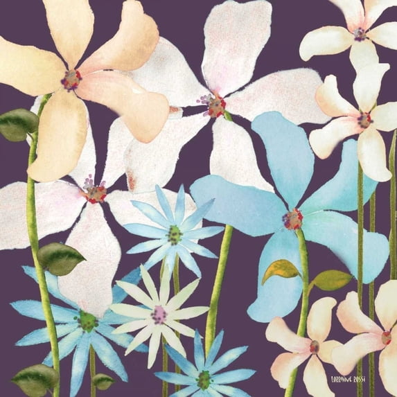 Blackberry Posies 2 Poster Print by Lorraine Rossi