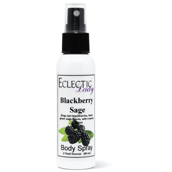 Blackberry Sage Body Spray, Eclectic Lady, Hydrating Mist, Unisex, 2 oz