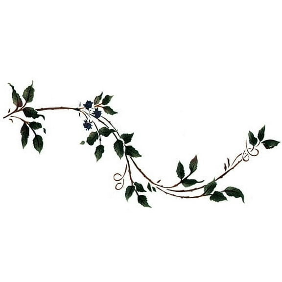Blackberry Vine C Wall Stencil - DEE606C by DeeSigns