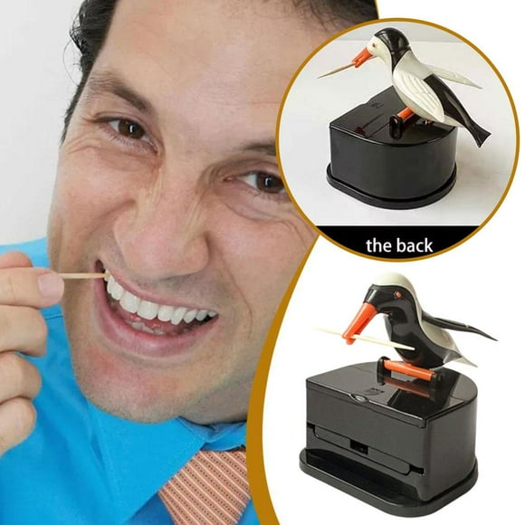 Blackbird Black Wing Bird Toothpick Box Automatically Pops Up Household Push-Type Toothpick Bucket Cute Smart High-End Woodpecker Toothpick Tube Jar
