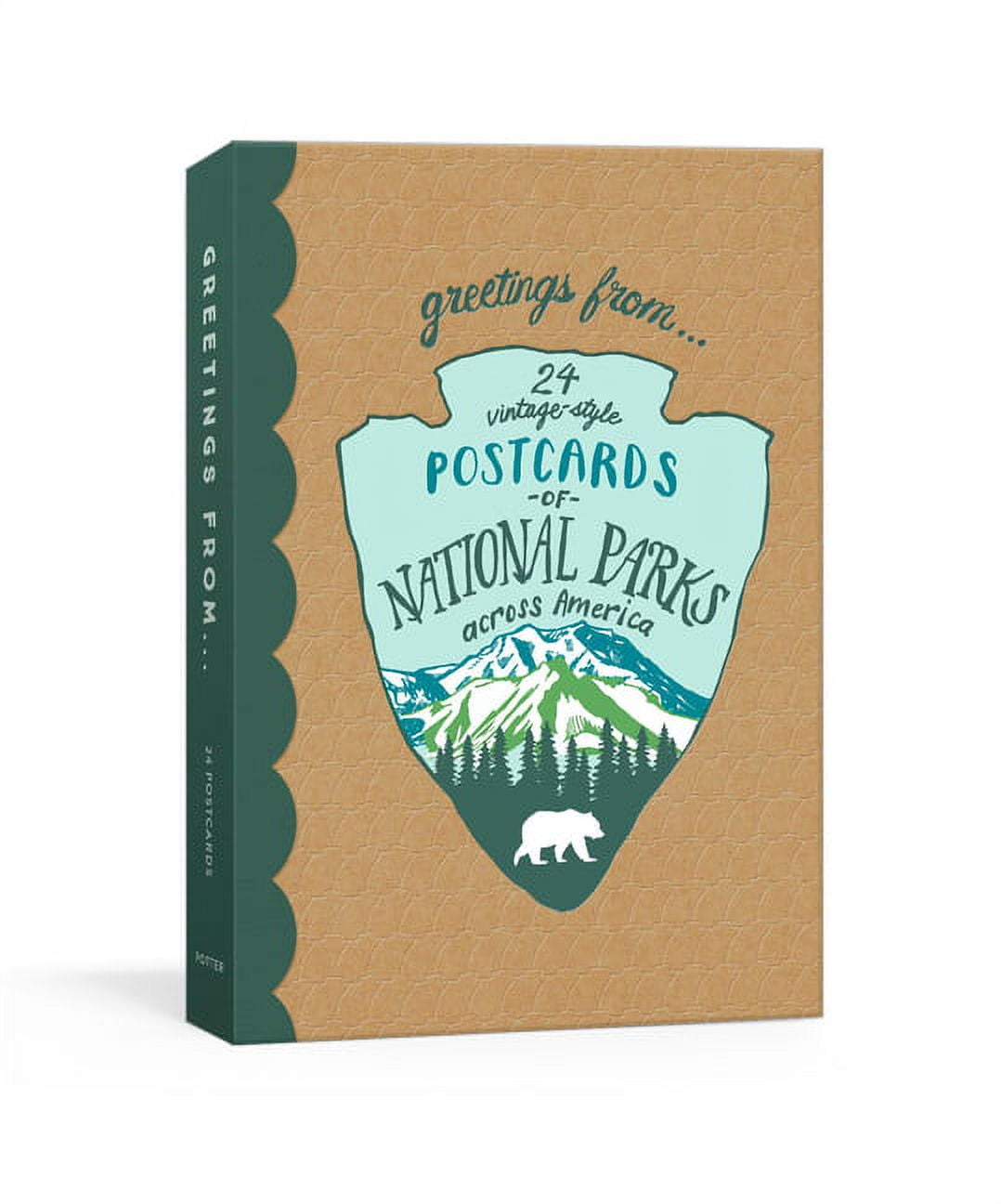 KATHRYN HUNTER Blackbird Letterpress: Greetings From : 24 Vintage-Style Postcards of National Parks Across America (Cards)