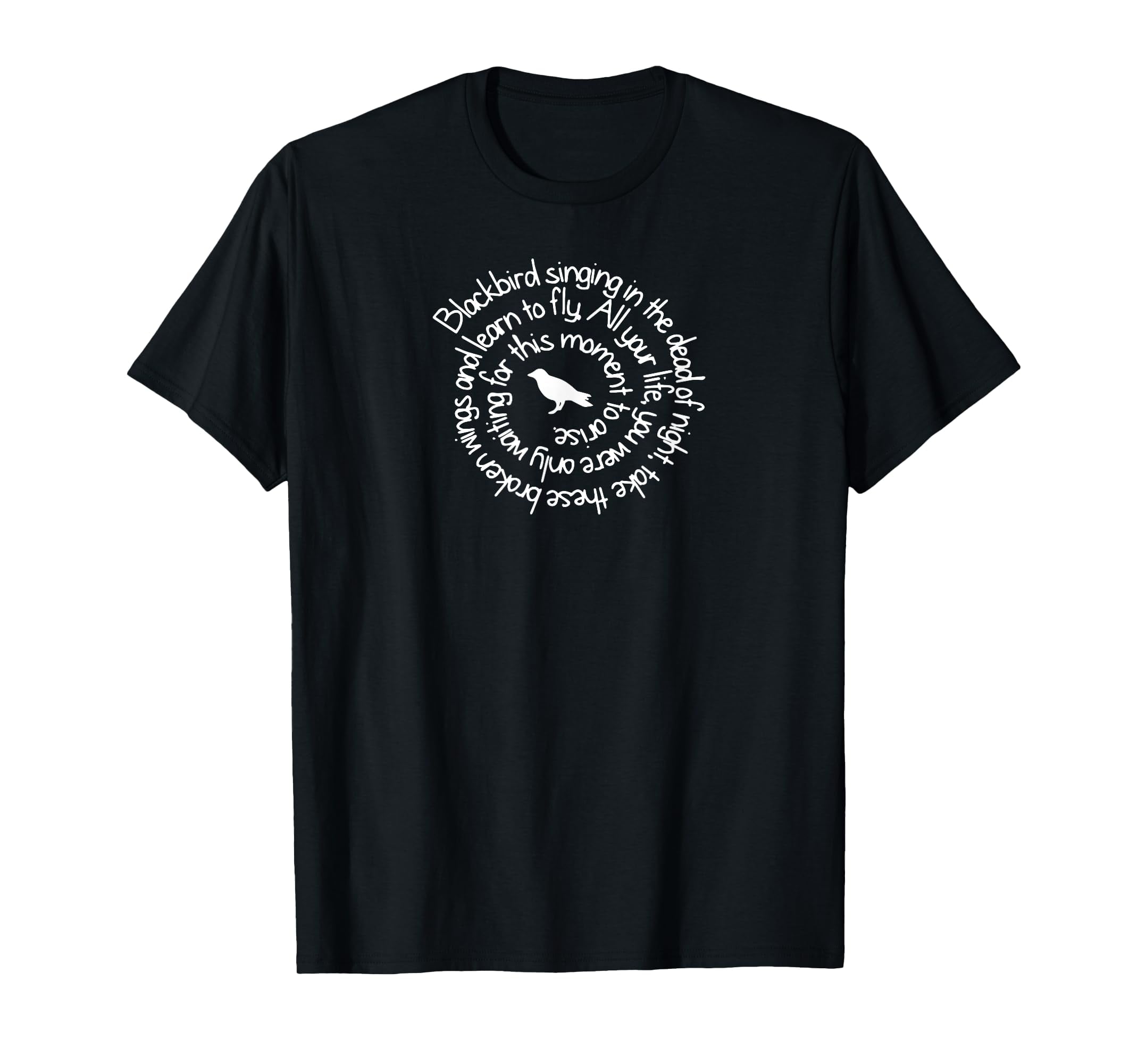 Blackbird Singing within Deceased of Night Bird Lyrics Tie TShirt