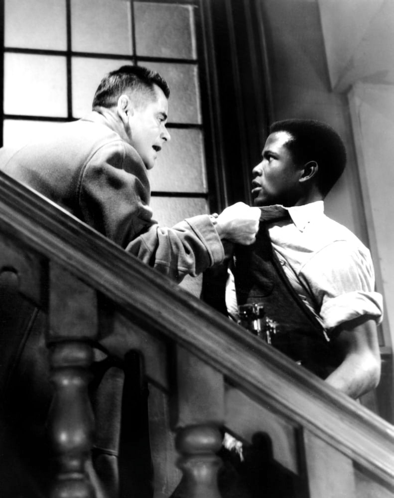Blackboard Jungle Glenn Ford Sidney Poitier 1955 Photo Print (16 x 20