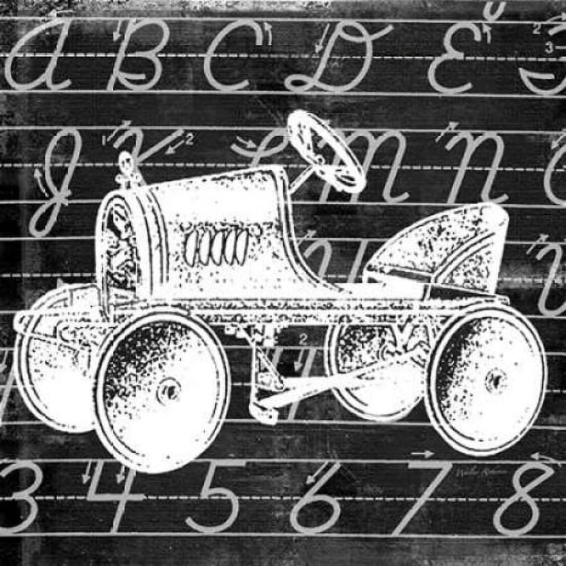 Blackboard Tractor Canvas Art - Walter Robertson (24 x 24)