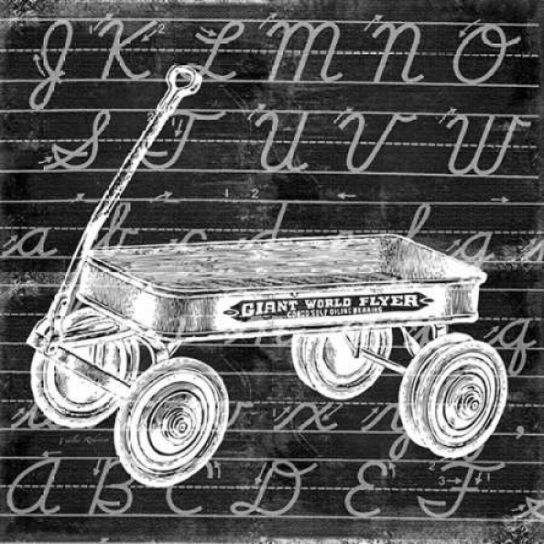 Blackboard Wagon Canvas Art - Walter Robertson (24 x 24)