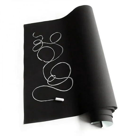 Blackboard Wallpaper Self Adhesive DIY Removable Reusable Erasable Chalkboard Sticker