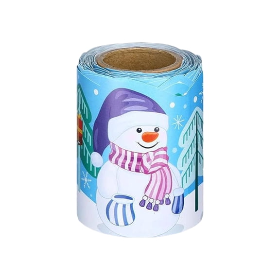 10M Adhesive Paper Sticker Roll For Blackboards Wall Decoration Winter Theme