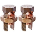 thumbnail image 1 of Split Bolt Connector, Equal Main and Tap Range 4/0 Strand to 2 Solid, Conductor Minimum Tap with 1 Maximum Main 6 Solid, 1 of 2