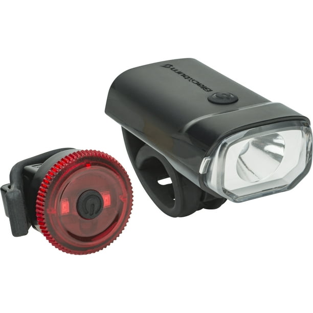 Blackburn 75 Lumen Front and Rear Bicycle Light Set, Black