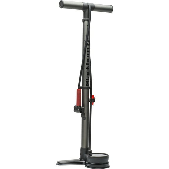 Blackburn Air Tower 6 Bicycle Floor Pump with Presta and Schrader Values, Black, 27" Tall