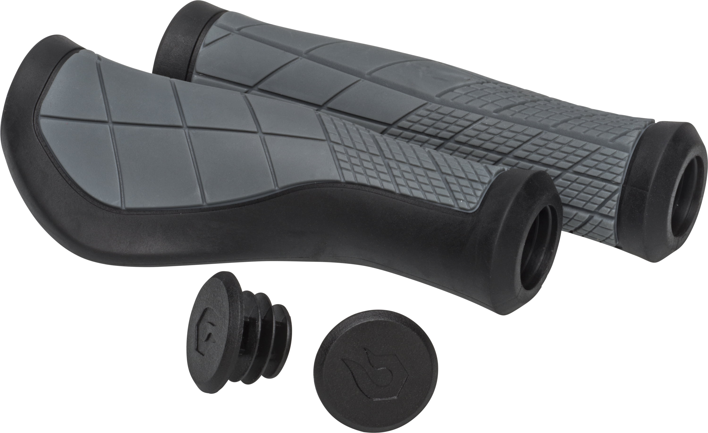 Blackburn Ergonomic Bike Grips, Black/Gray
