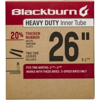 Blackburn Heavy Duty 26" Bicycle Inner Tube,1.1/4 - 1.3/8" , Schrader Valve, Black