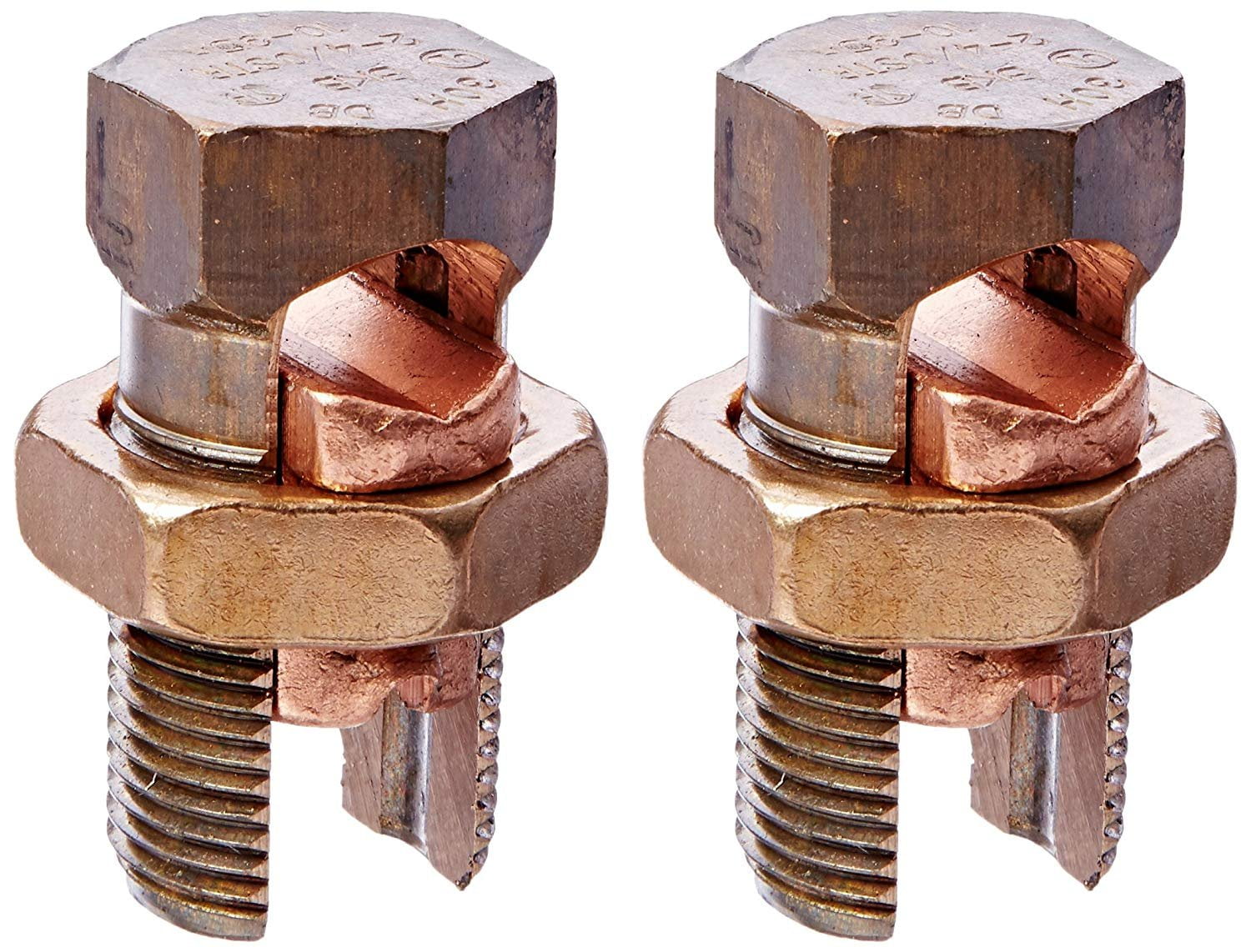 Connecteur Split-bolt Thomas&Betts 8H-B2 - Bronze, Haute Résistance, Pour Connexions électriques