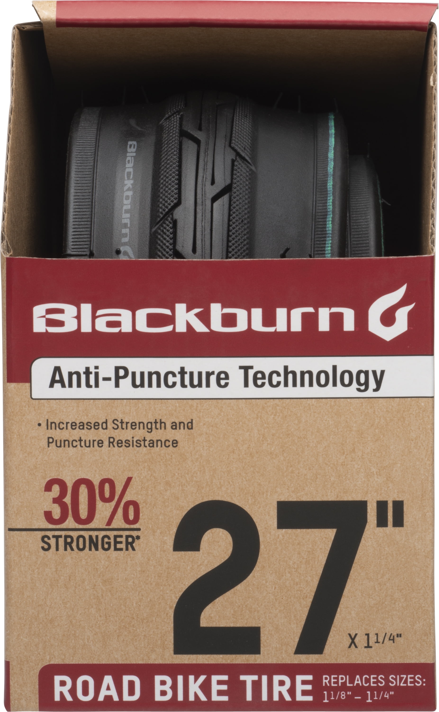 Blackburn Road Bike Replacement Bicycle Tire, 27" x 1.25"