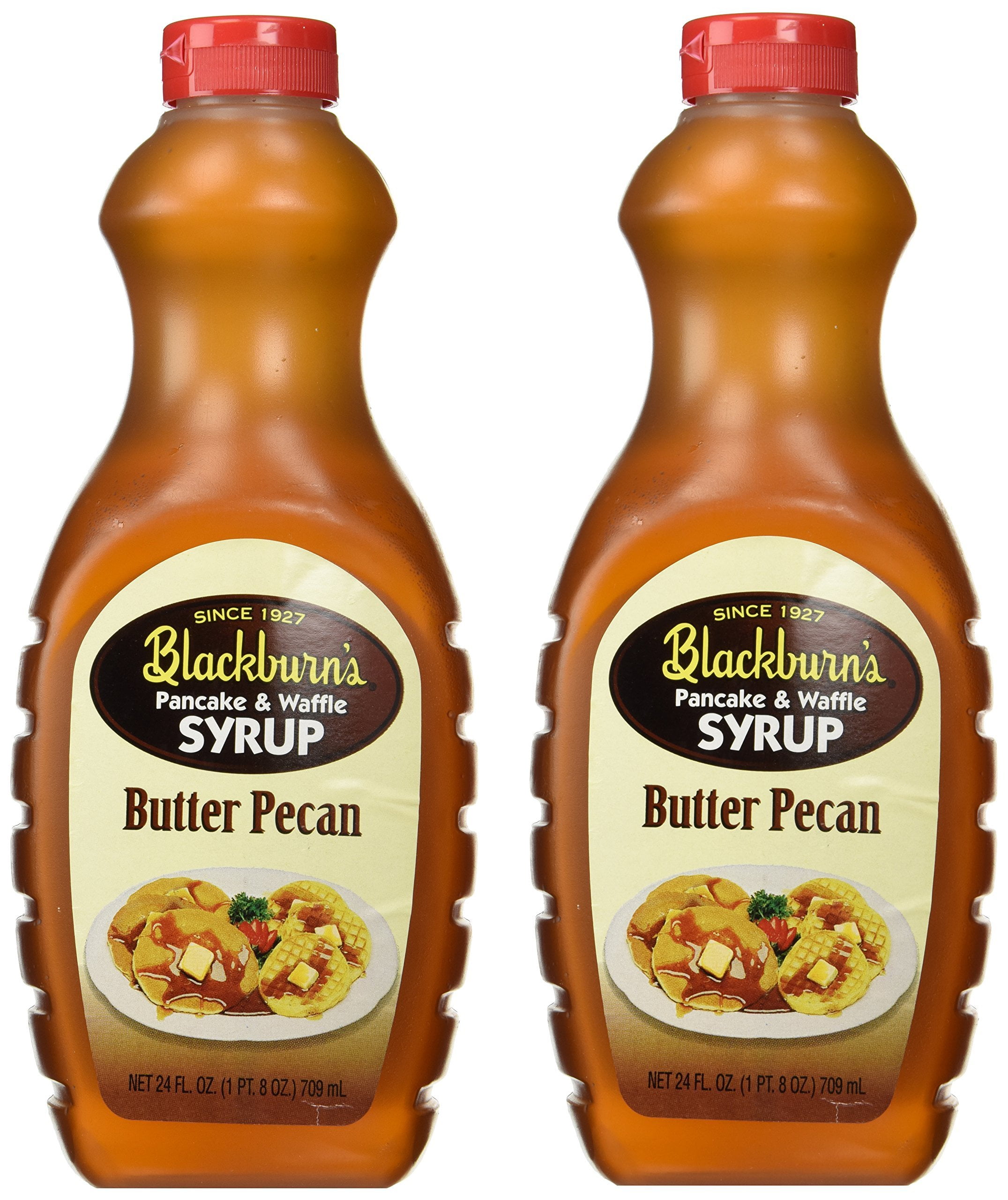 Blackburn's Pancake & Waffle Syrup, Butter Pecan Flavor, 24 Oz. (Pack of 2) (Butter Pecan) NEW