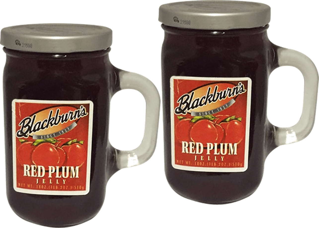 Blackburn's Red Plum Jelly with Reuseable Mug, 2-Pack 18 oz. Jars ...