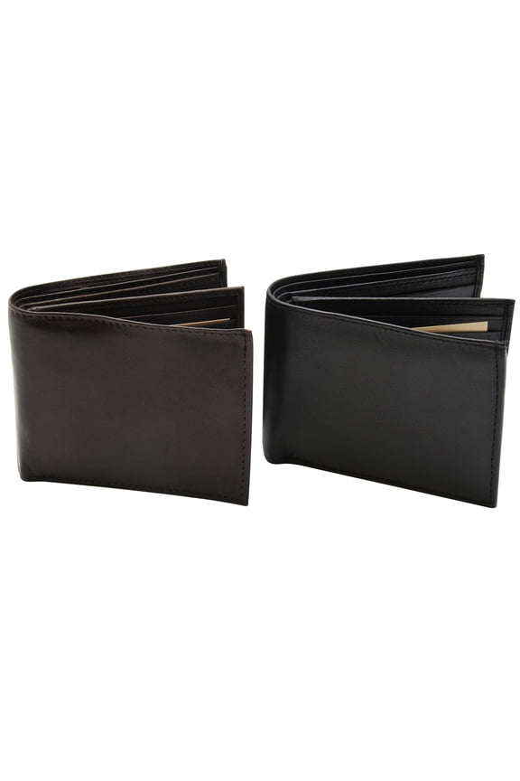 Bco Rfid Bifold Wallet/ Ctr Flap/ Bk/Br