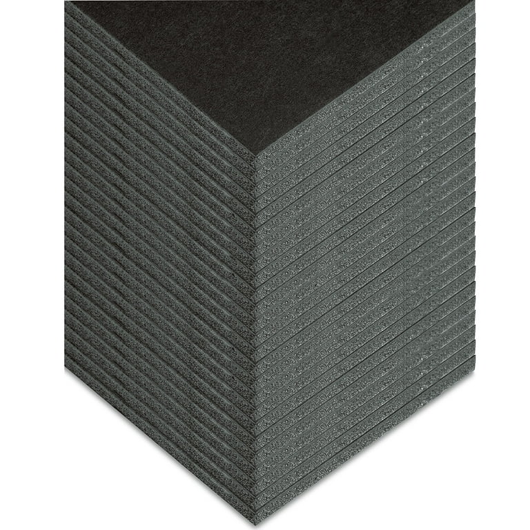 Uxcell 12x16 300x400mm Foam Sheet for Crafts Foam Boards Foam Paper Sheets  for Art, Black 5 Pack 