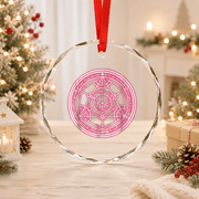 Blackcraft Transmutation Circle Witch Symbol Glass Ornament