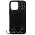 thumbnail image 1 of Walli Cases Blacked Out Leopard Magnetic Phone Case for iPhone 15 Pro with Wallet, Kickstand & Finger Strap, 1 of 2