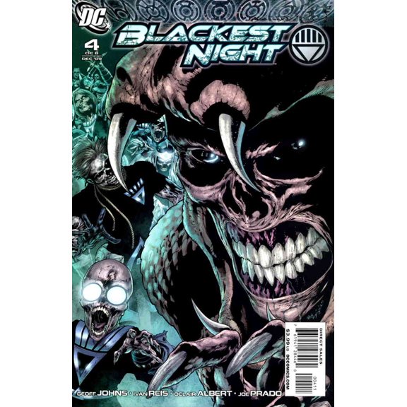 Blackest Night #4 VF ; DC Comic Book