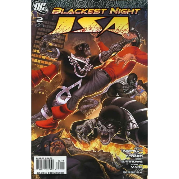 Blackest Night: JSA #2 VF ; DC Comic Book