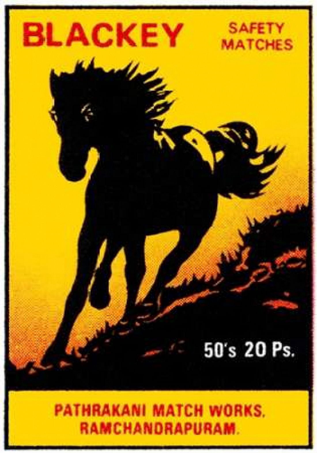 Blackey Safety Matches Canvas Art - Phillumenart (20 x 28)
