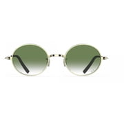 Blackfin Mens Bf1037 Tahoe Round Titanium Sunglasses With Gradient Lenses Gold