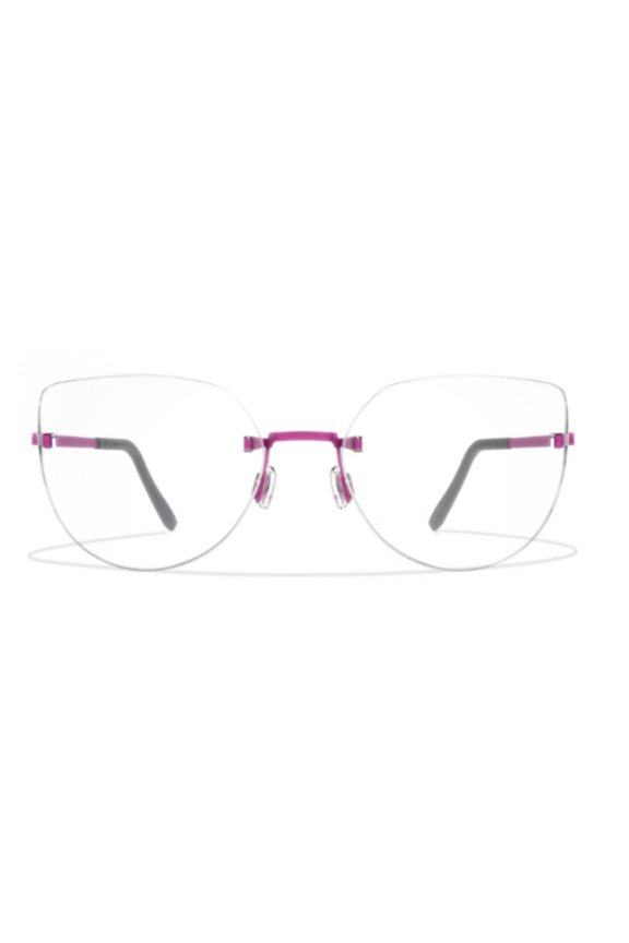Blackfin Men's Bf941 Aero A-N Rimless Titanium Sunglasses With Large Rounded Lenses Pink